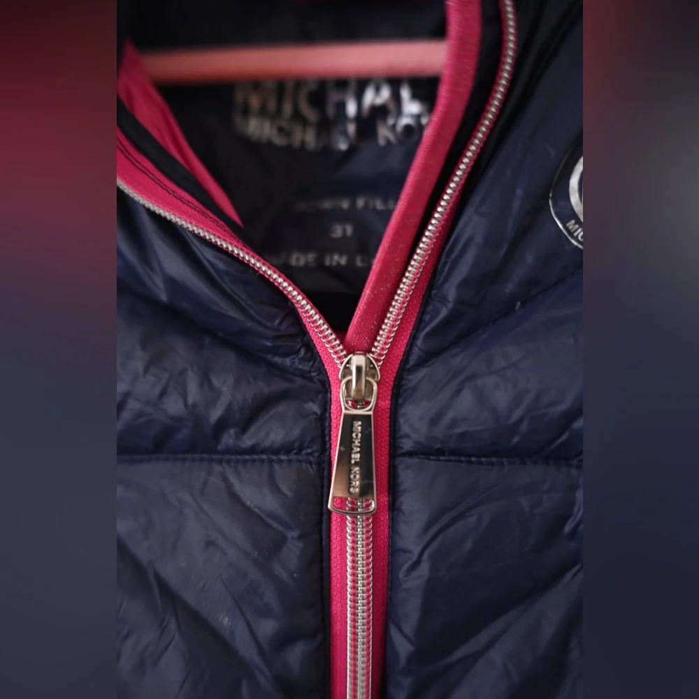 Michael Kors Toddler Girls Size 3T Down Fill & Fleece Removable Hooded Jacket - Picture 6 of 12